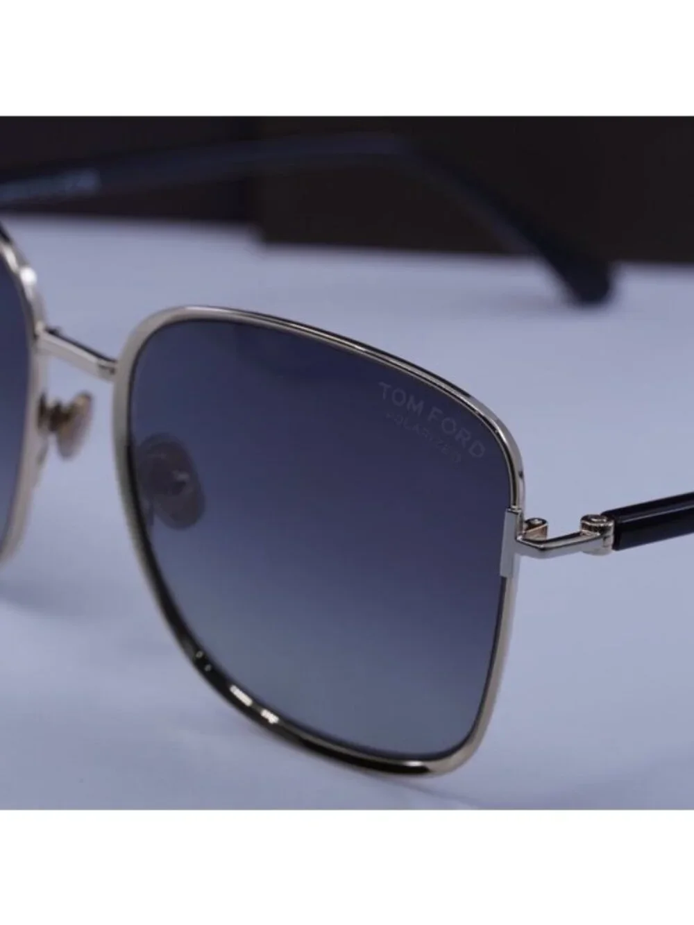 Tom Ford Fern FT1029 28D Square Sunglasses – Rose Gold/Smoke Polarized